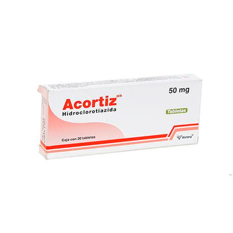 HIDROCLOROTIAZIDA ACORTIZ 25MG C20