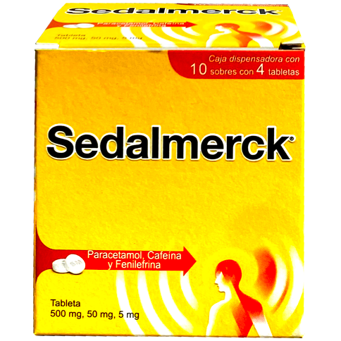 SEDALMERCK 500 50 5 MG 40 TAB