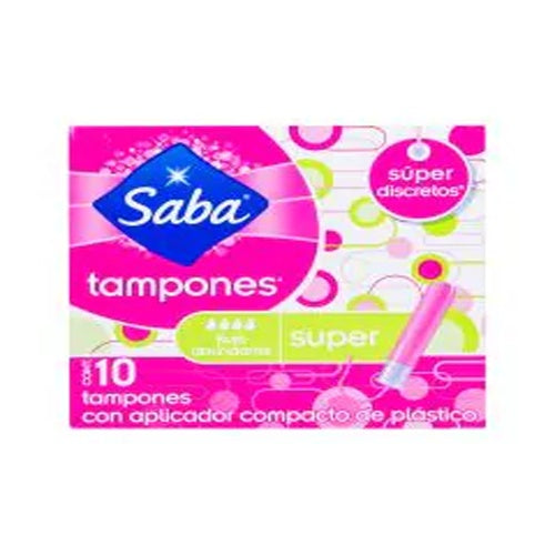 TAMPONES SABA COMPACTOS SUPER10 PZ