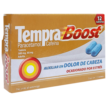 TEMPRA BOOST 500MG 65MG TAB 12
