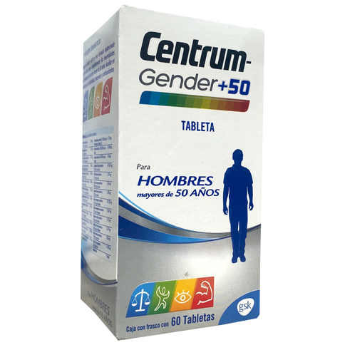 CENTRUM GENDER 50 HOMBRES TAB 60