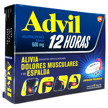 ADVIL 12H 600 MG 12 TAB