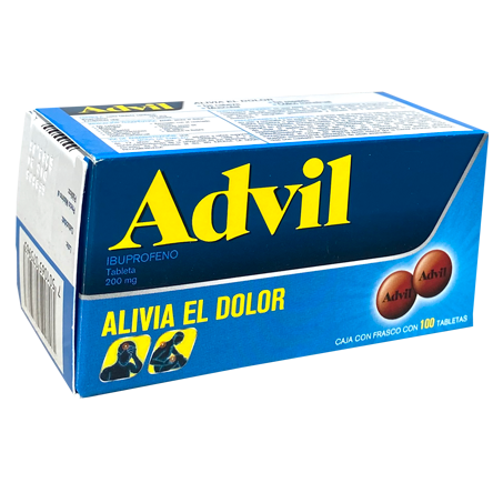 ADVIL 200MG TABS C100