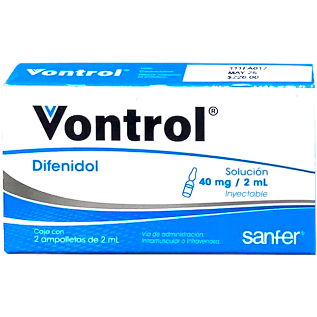 VONTROL 40 MG SOL INY 2X2ML