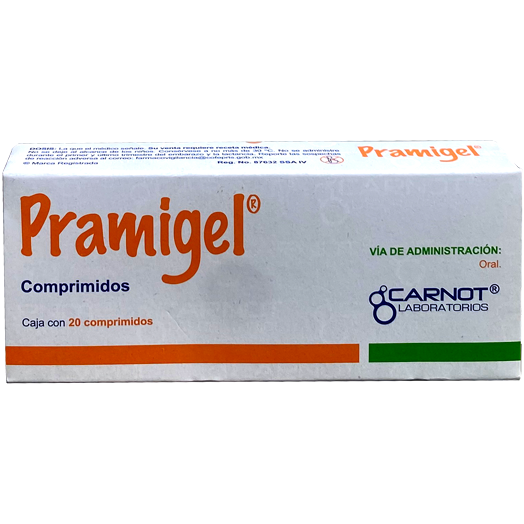 PRAMIGEL 10 200 50 MG CPR 20