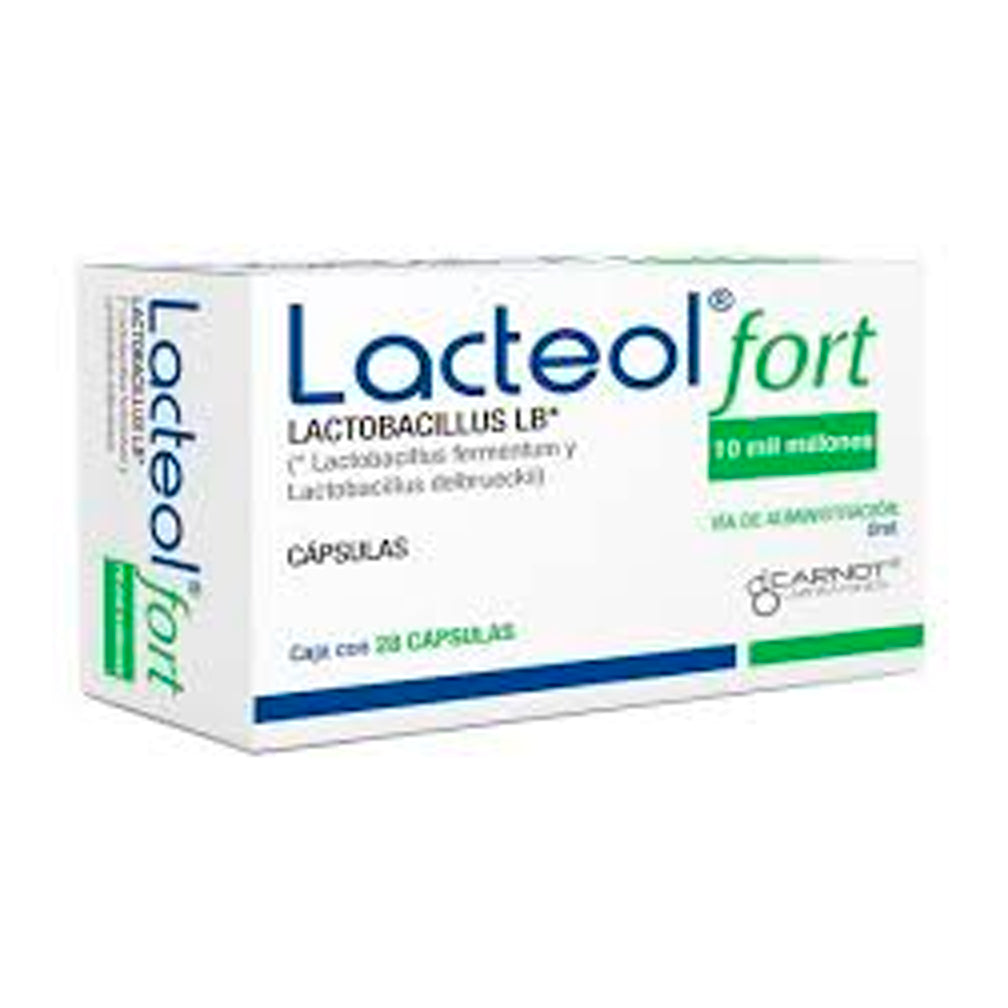 LACTEOL FORT 340 MG CAP 28 10MIL MILLONES