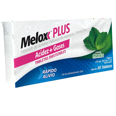 MELOX PLUS A GAS MAST MENTA TAB30