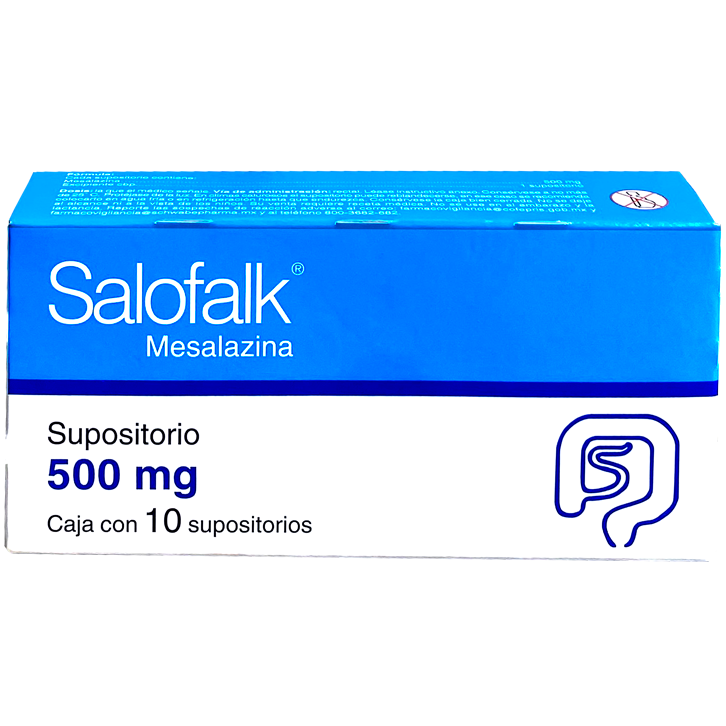 SALOFALK 500 MG SUPS 10