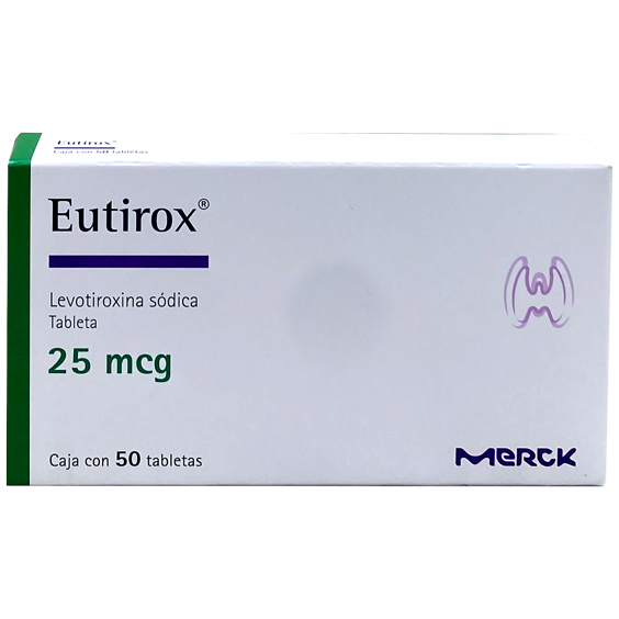 EUTIROX 25 MCG TAB 50 3480