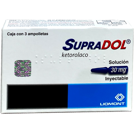 SUPRADOL 30 MG SOL INY 3X1ML