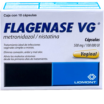 FLAGENASE VG 500MG 100000UI CAPS10