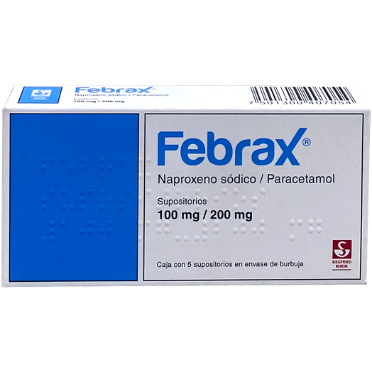 FEBRAX 100 200 MG SUPS 5