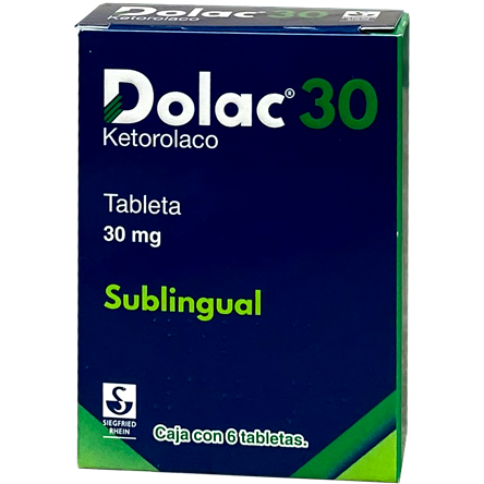 DOLAC 30MG SUBLI TAB 6