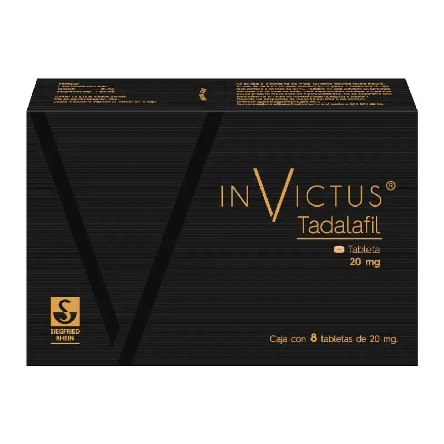 INVICTUS TADALAFIL 20MG TAB C8