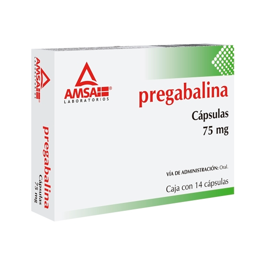 PREGABALINA 75 MG 14 CAPS AMSA