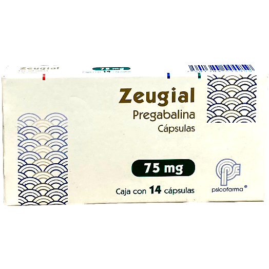 ZEUGIAL 75 MG CAPS 14 Pregabalina