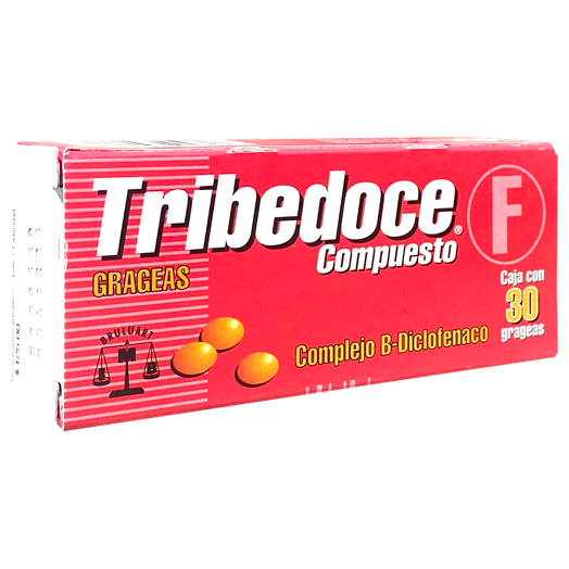 VITAMINA COMPLEJO B12 CON DICLOFENACO TRIBEDOCE COMTO C30
