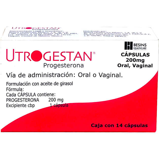 UTROGESTAN 200 MG PERLAS 14 526