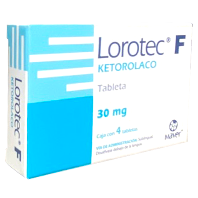LOROTEC F 30MG C 4 TAB SUBL Ketorolaco