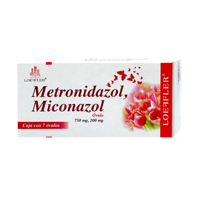 MICONAZOL METRONIDAZOL LOEFFLER 750MG 200MG OVULOS C 7