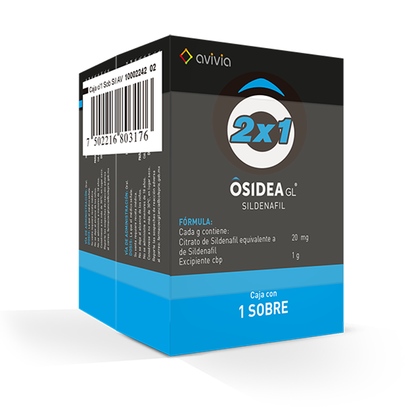 SILDENAFIL OSIDEA 100MG 5GR GEL 2X1 AVIVIA