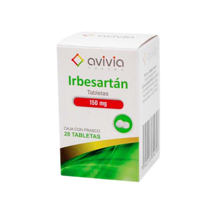 IRBESARTAN 150MG FCO C 28 TAB AVIVIA