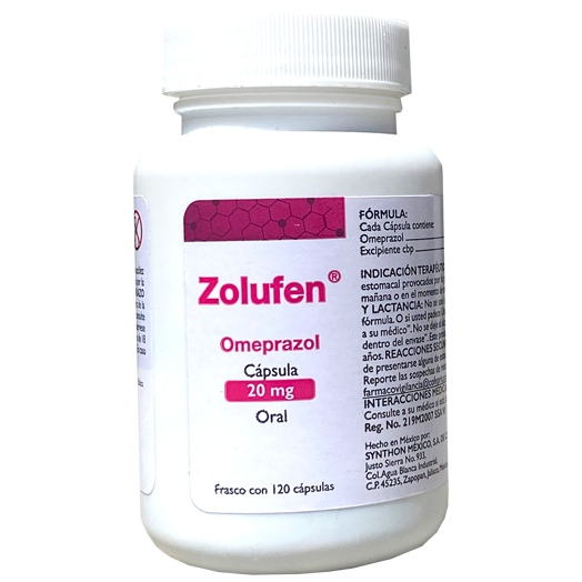 ZOLUFEN 20 MG CAPS 120 Omeprazol