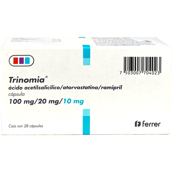TRINOMIA 100 20 10MG 28 CAPS