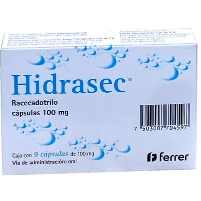 HIDRASEC 100 MG CAPS 9