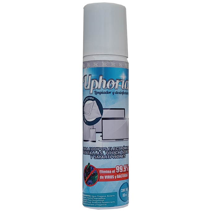 UPHORIA SPRAY LIMPIA Y DESINFECTA 52GR 80ML 99 9