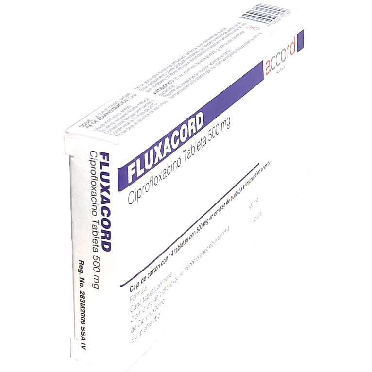 FLUXACORD 500 MG TAB14 Ciprofloxacino