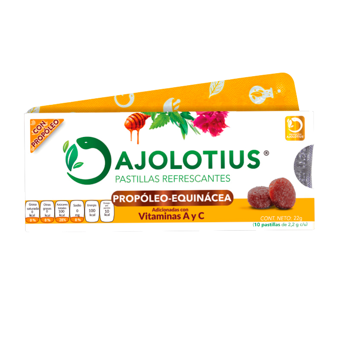 AJOLOTIUS PASTILLAS C 10 PROPOLEO EQUINACEA