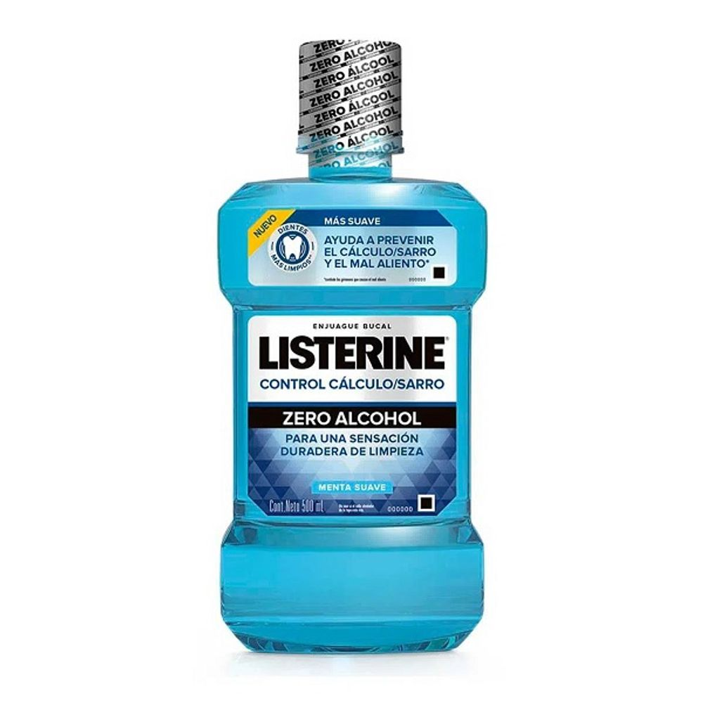 LISTERINE 500ML MENTA ZERO ALCOHOL