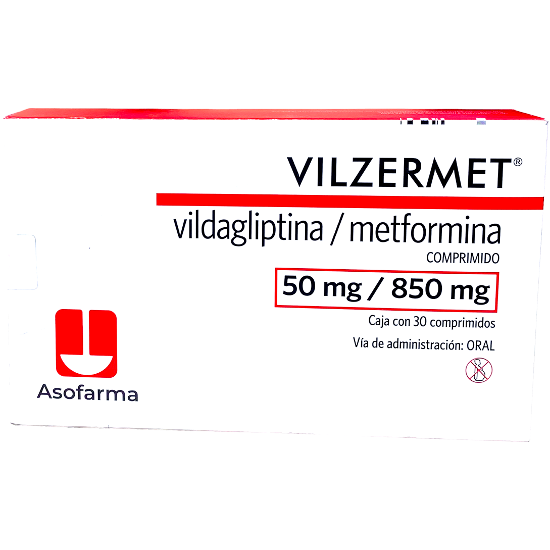 VILZERMET VILDAGLIPT METFORM 50MG 850MG C 30 COMPR