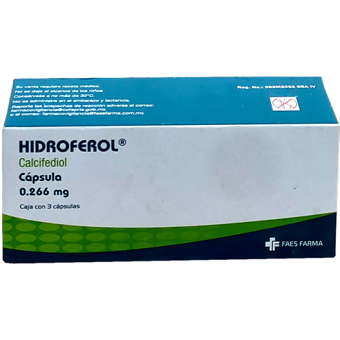 HIDROFEROL 0 266 MG 3 CAPS BLANDAS