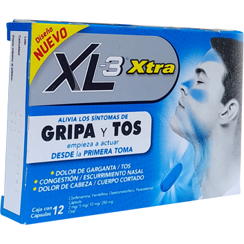 XL 3 XTRA GRIPA TOS CAPS12