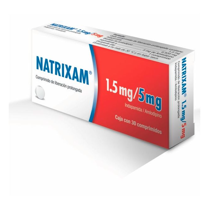 NATRIXAM LP 1 5 5MG CPR 30