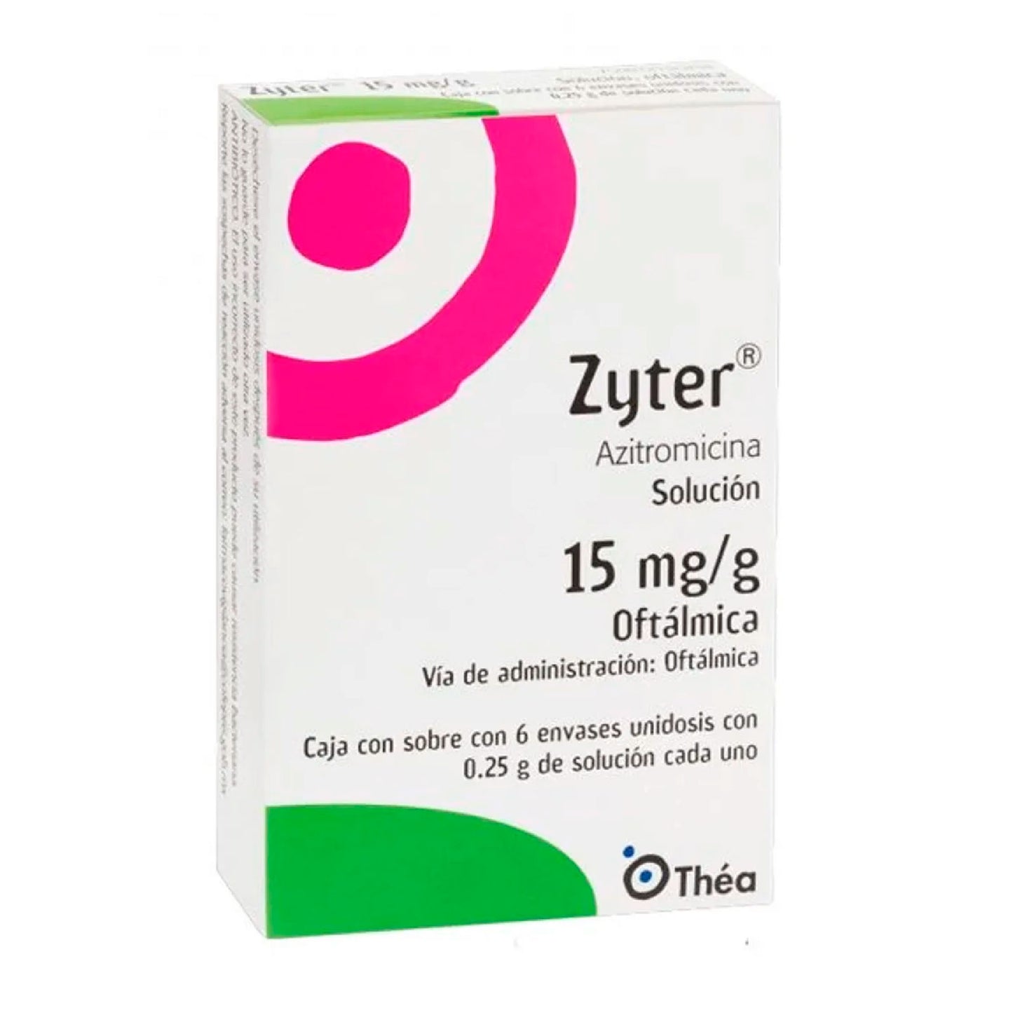 ZYTER SOL OFT 15MG G UNID C6