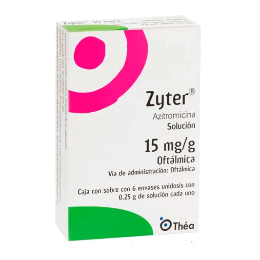 ZYTER SOL OFT 15MG G UNID C6