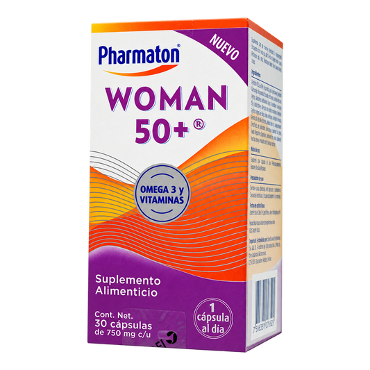 PHARMATON WOM50 MAS 750MG S ALI 30CAPS — fondo transparente, formato 1:1