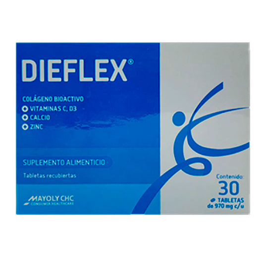 DIEFLEX SUPLEMENTO ALIMENTICIO 30 TAB 970MG