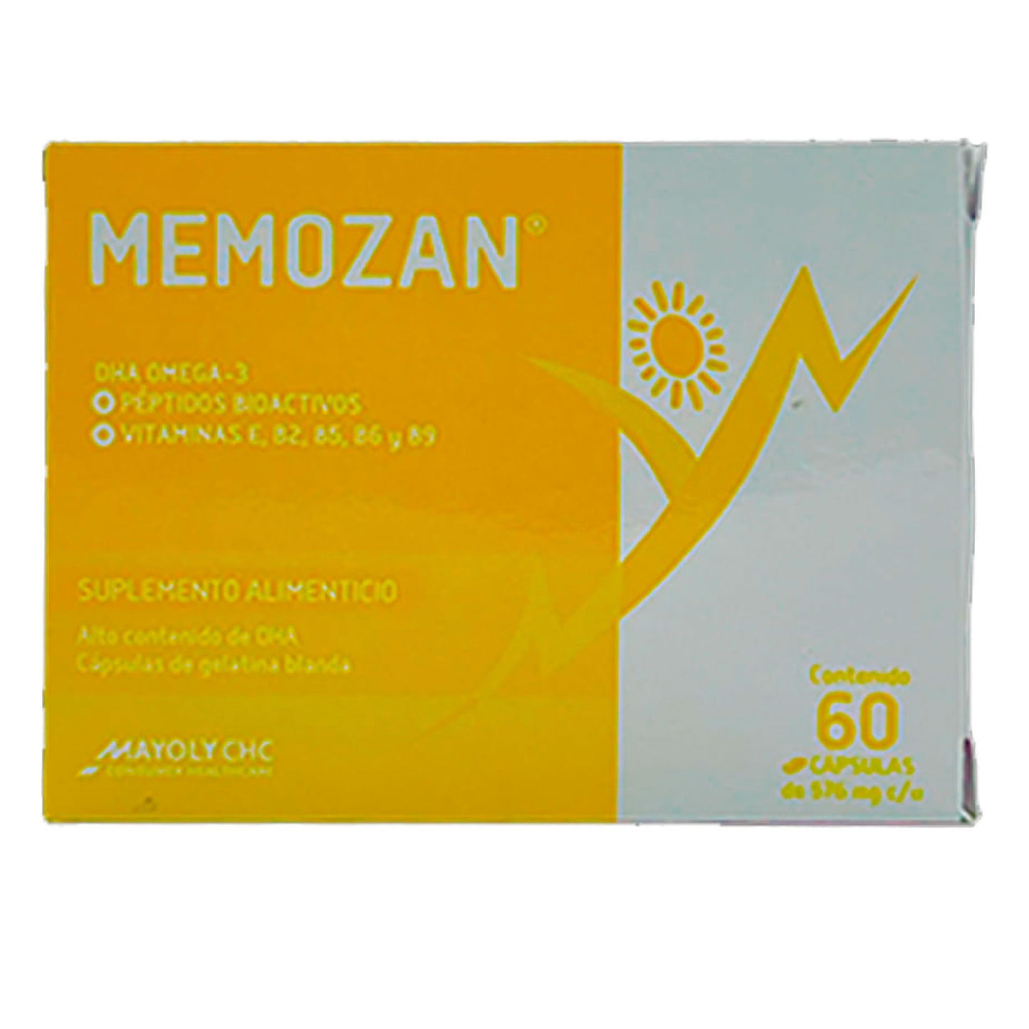 MEMOZAN SUPLEMENTO ALIMENTICIO 60 CAP 576 MG