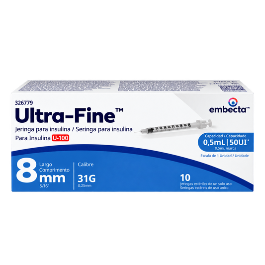JERINGA EMBECTA DES UFINE INSUL 5ML 31GX8MMC 10