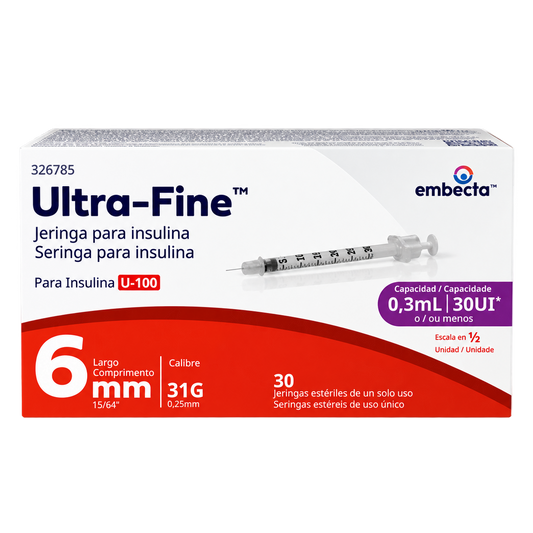 JERINGA EMBECTA DESCH ULT F 0 3ML 31X6MM C 30