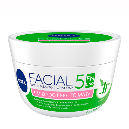 CRA NIVEA FAC 5EN1 EFEC MATE200ML