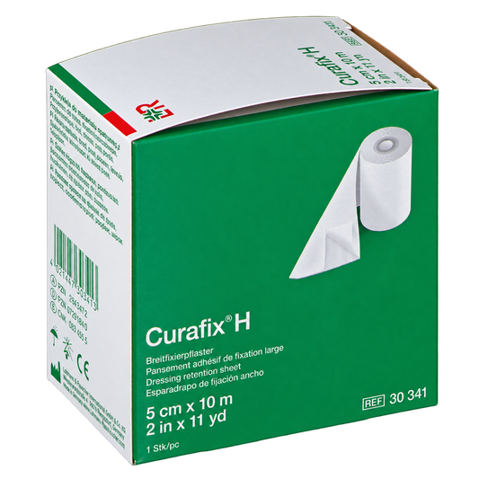 CURAFIX H cinta microporosa 5x10 — fondo transparente