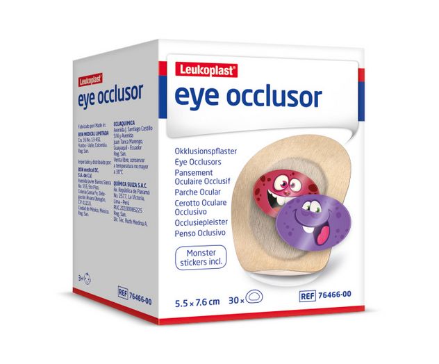 PARCHE OCULAR LEUKO 5 5 7 6 CM 30 PZ