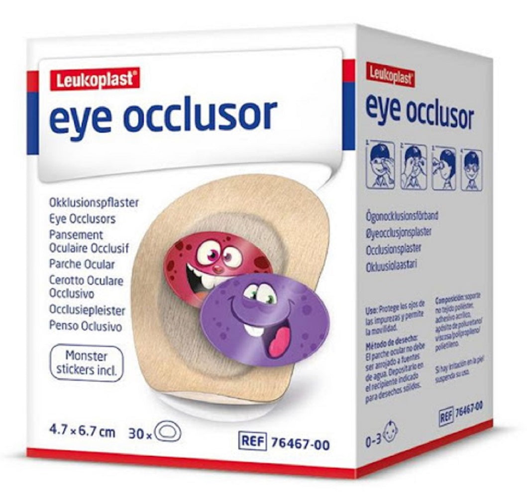 PARCHE OCULAR LEUKO 5 5 7 6 CM 30 PZ