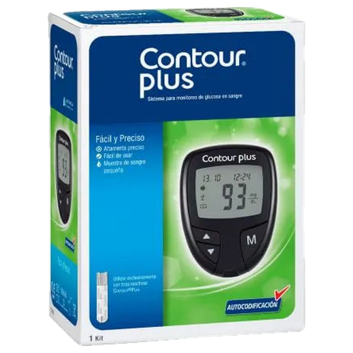 CONTOUR PLUS KIT MEDIDOR GLUCOSA