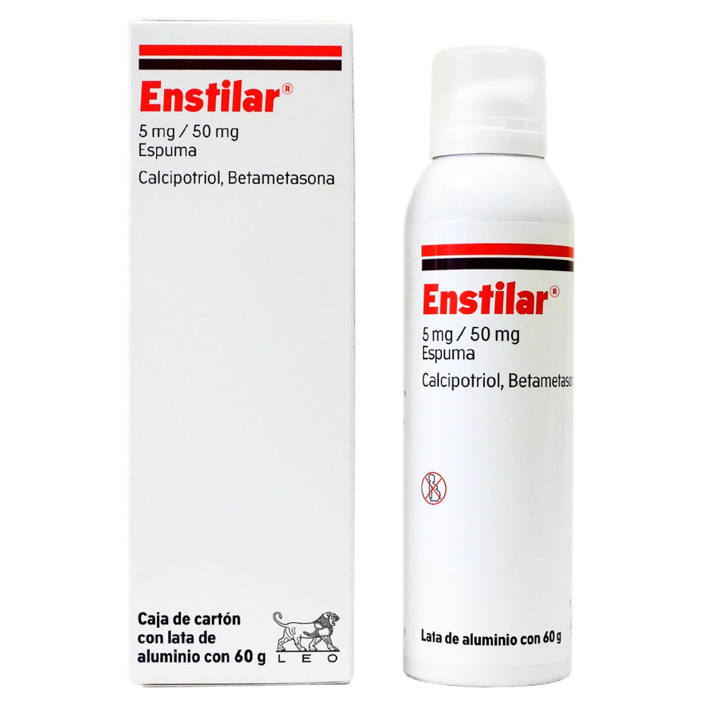 ENSTILAR ESPUMA 60 GR 5 MG 50